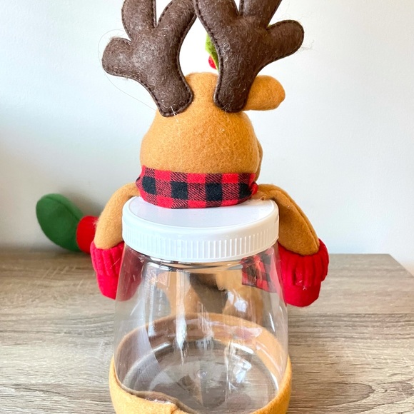 Fun Christmas Moose Cookie Jar Holidays Home Decor NWOT - Great Gift - Picture 5 of 13